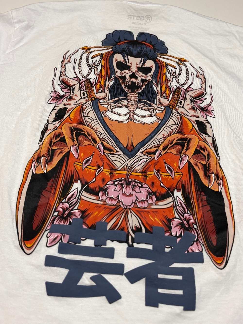 Mens RGSTR Japanese Anime Grunge Y2K Graphic T-Shirt Size XL
